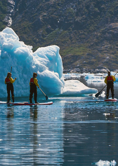Paddleboarding in the Icefiord